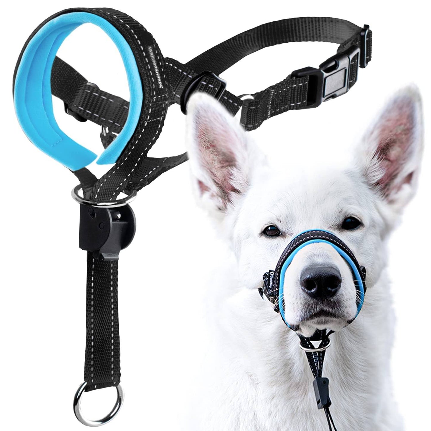 GoodBoy Dog Head Halter with Safety Strap Stops Heavy Pulling On The Leash